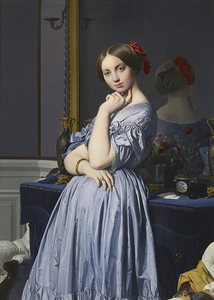 Portrait of Comtesse d’Haussonville [1845] by Jean Auguste Dominique Ingres [1780–1867]